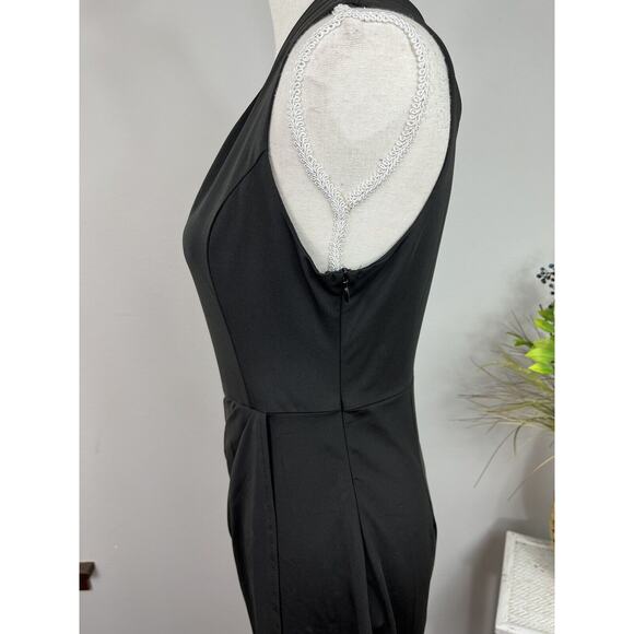 Zalalus Women's Sexy One Shoulder Cutout Ruched Bodycon Sleeveless Slit Size M - Picture 10 of 16